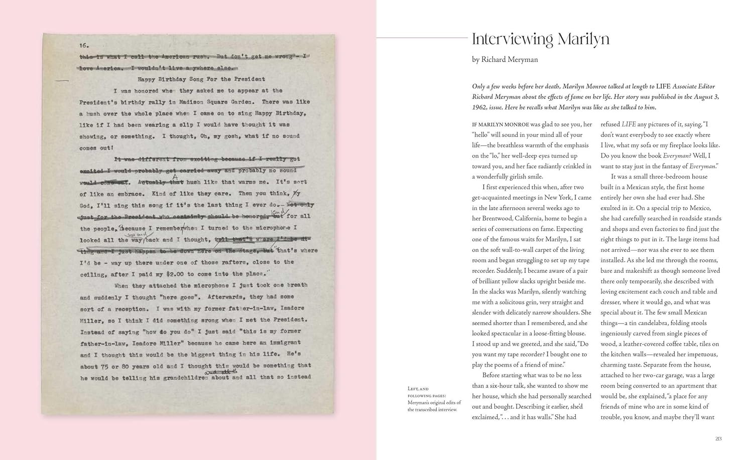 Marilyn: the Lost Photographs, the Last Interview