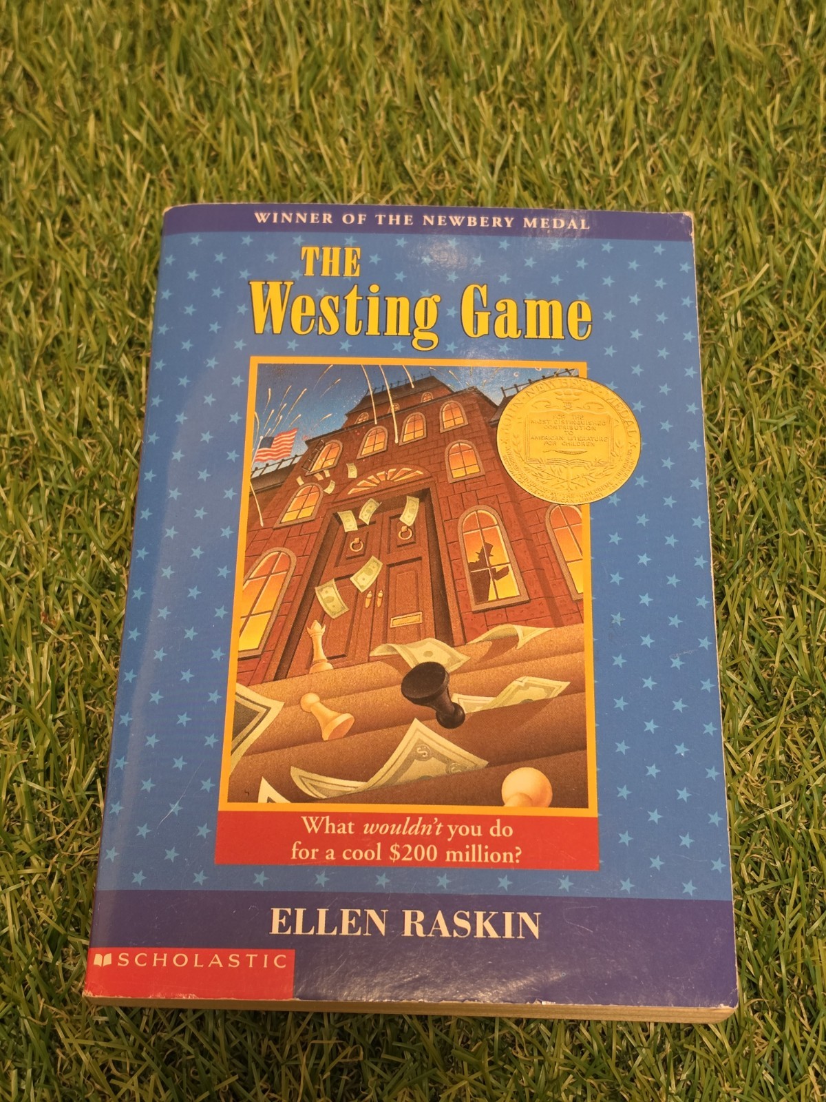 The Westing Game Paperback By Ellen Raskin First Scholastic Printing 2002 Clean