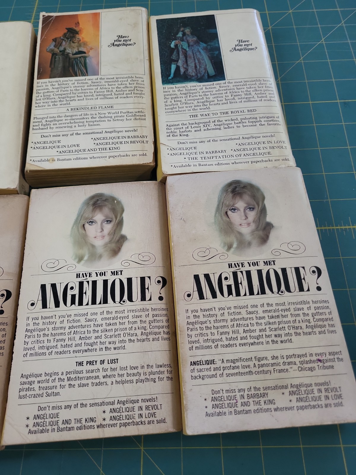 Lot Of 8 Sergeane Golon Pb Books Angelique „SEE PHOTOS“