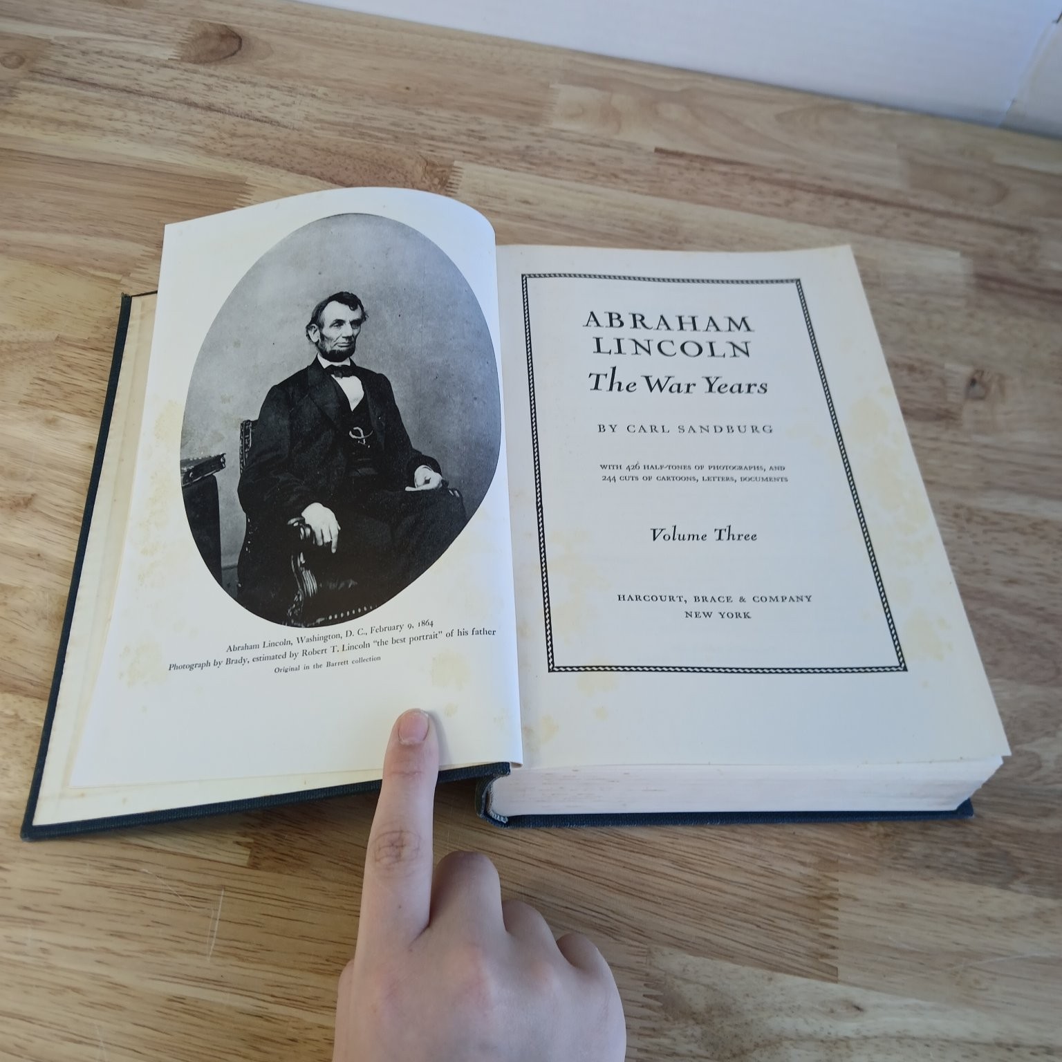 Abraham Lincoln The War Years Carl Sandburg 1939 First Edition 4 Vol Set