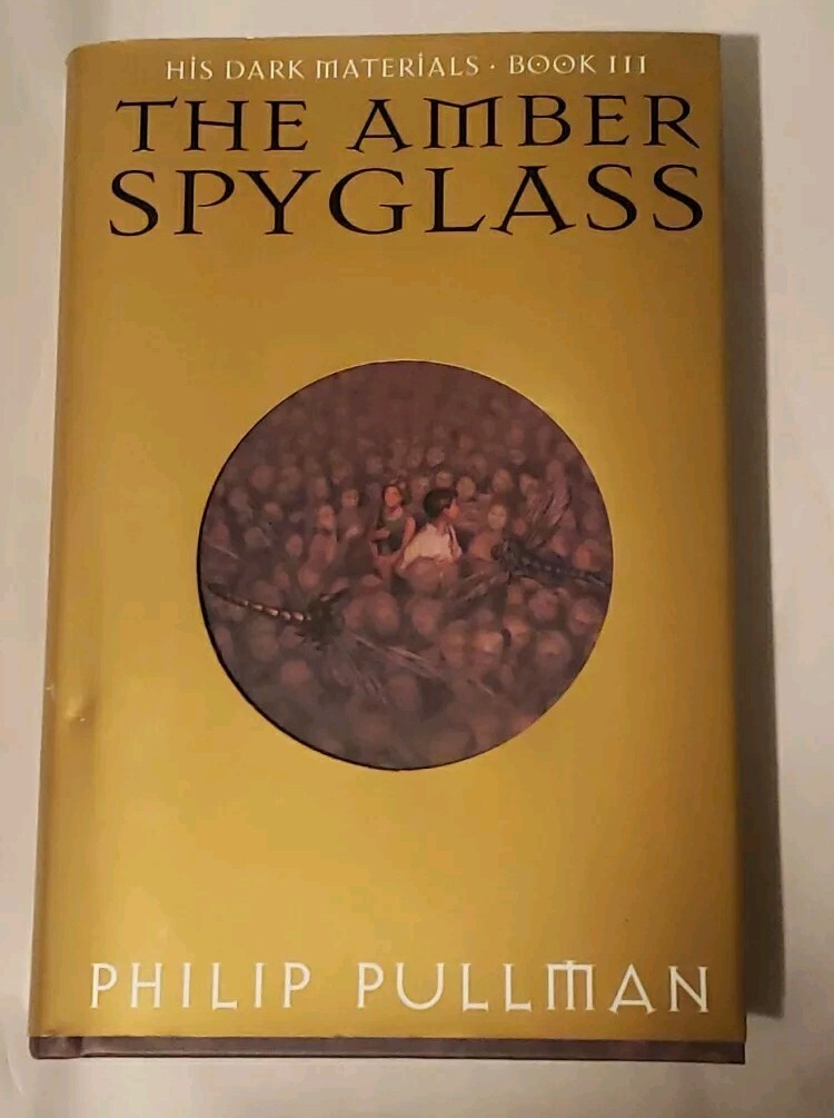 „The Amber Spyglass“ 1st First Edition Signed Philip Pullman HC Book 3