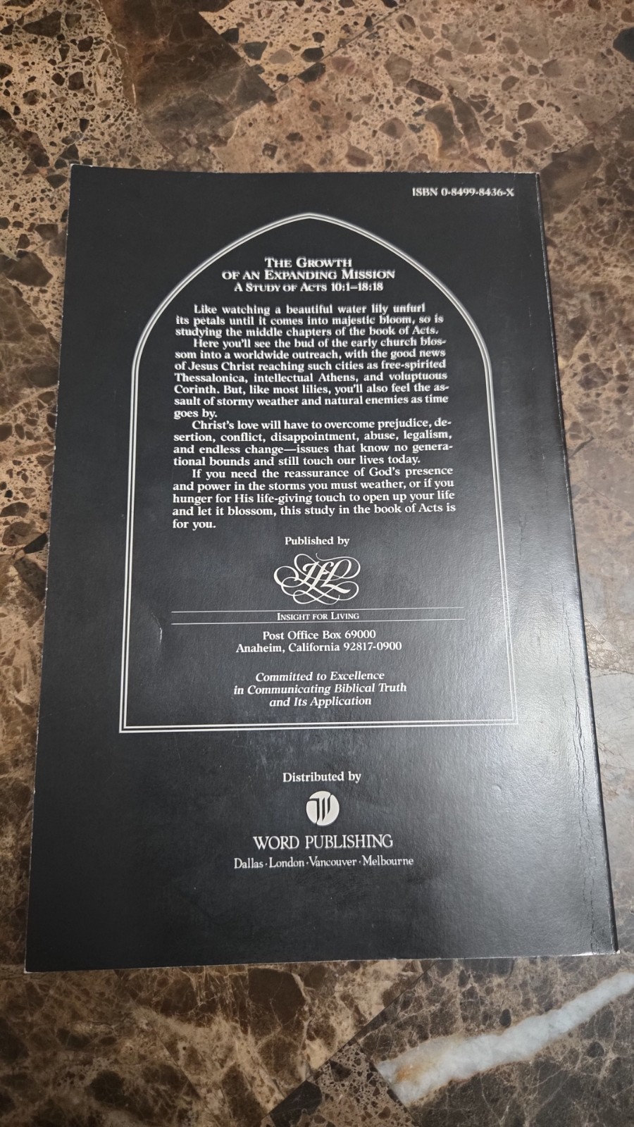 THE GROWTH OF AN EXPANDING MISSION: A STUDY OF ACTS By Charles R. Swindoll Mint
