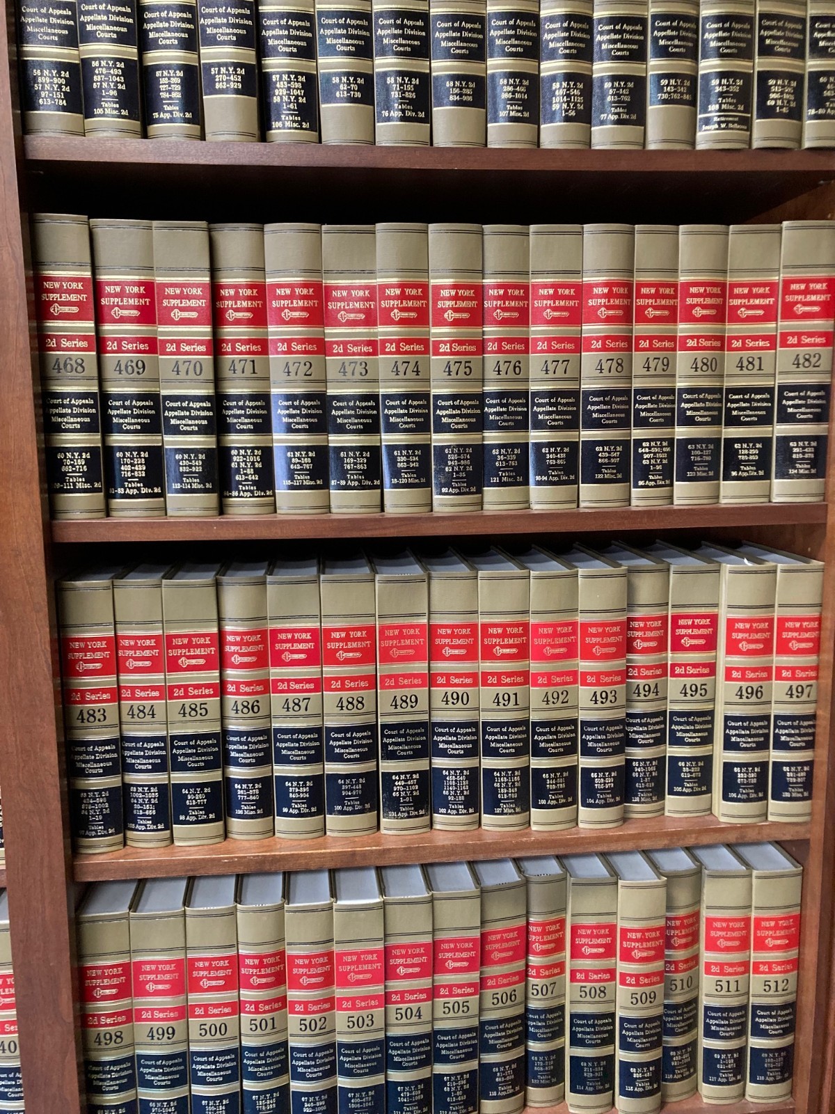 HUGE lot of New York Supplement 2d Law books. 840+ books-1953 HC $1.25 each book