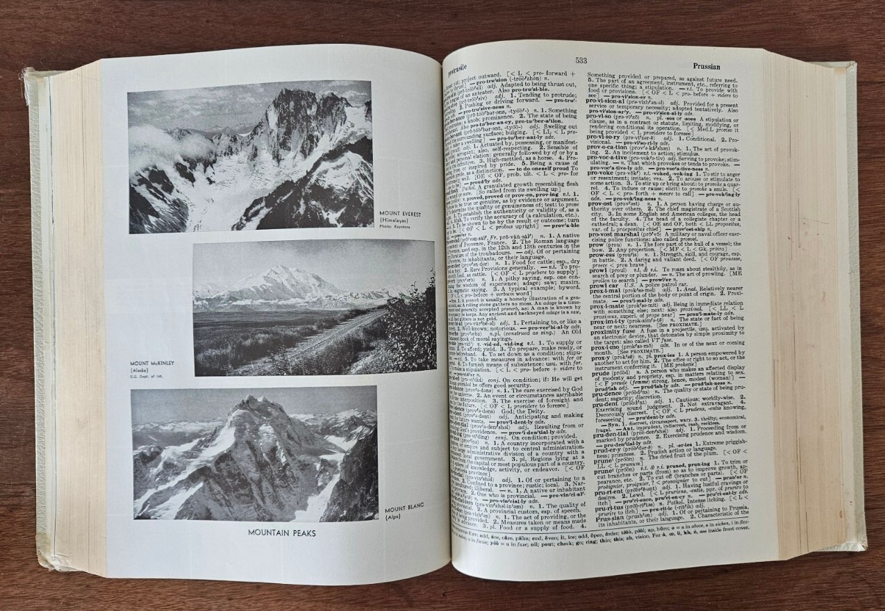 1966 Funk and Wagnalls Encyclopedic Dictionary Vintage Hardcover