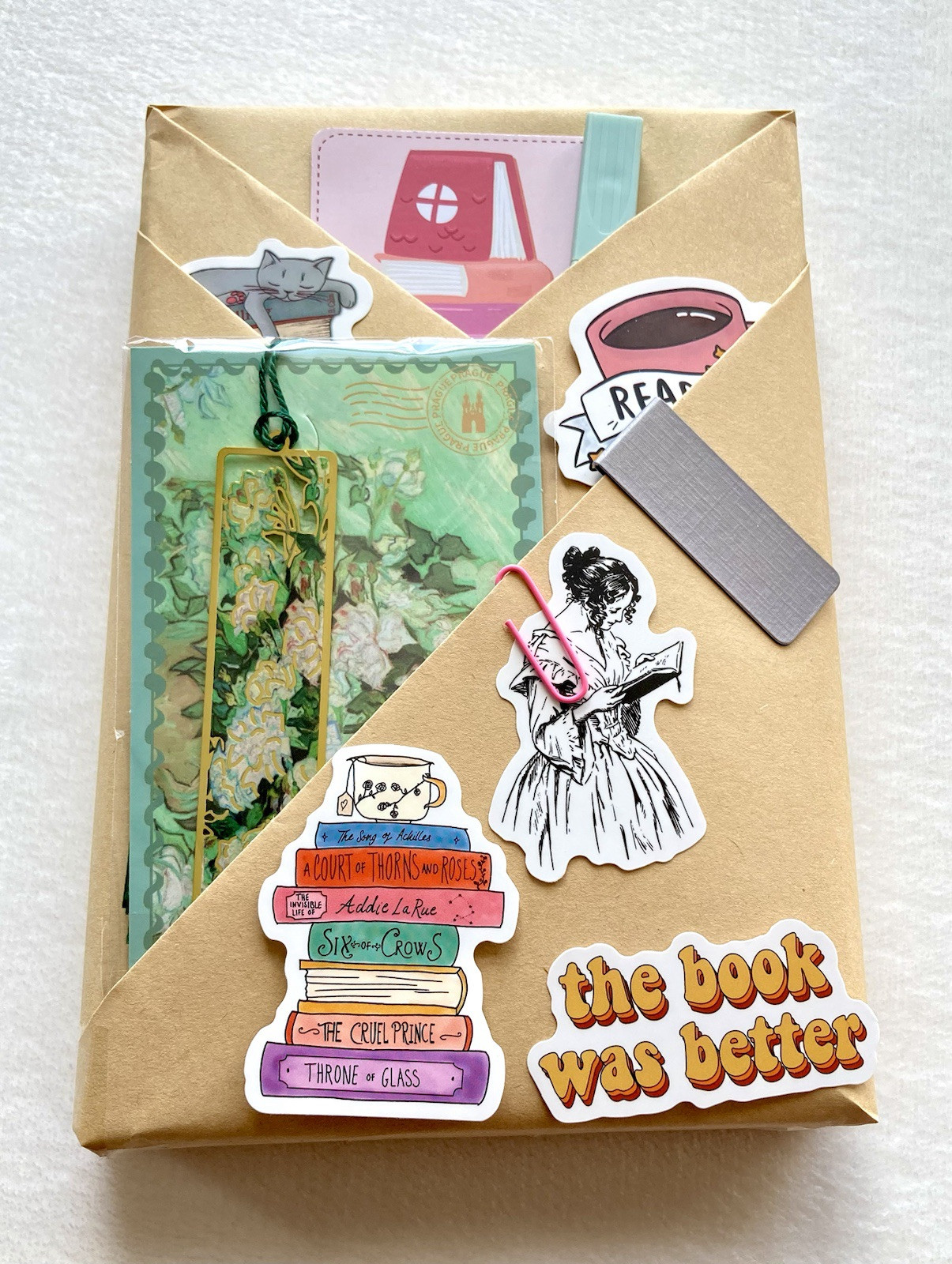 Blind Date With A Book Bookish Gift Bookmark Stickers fiction mystery Book Lover