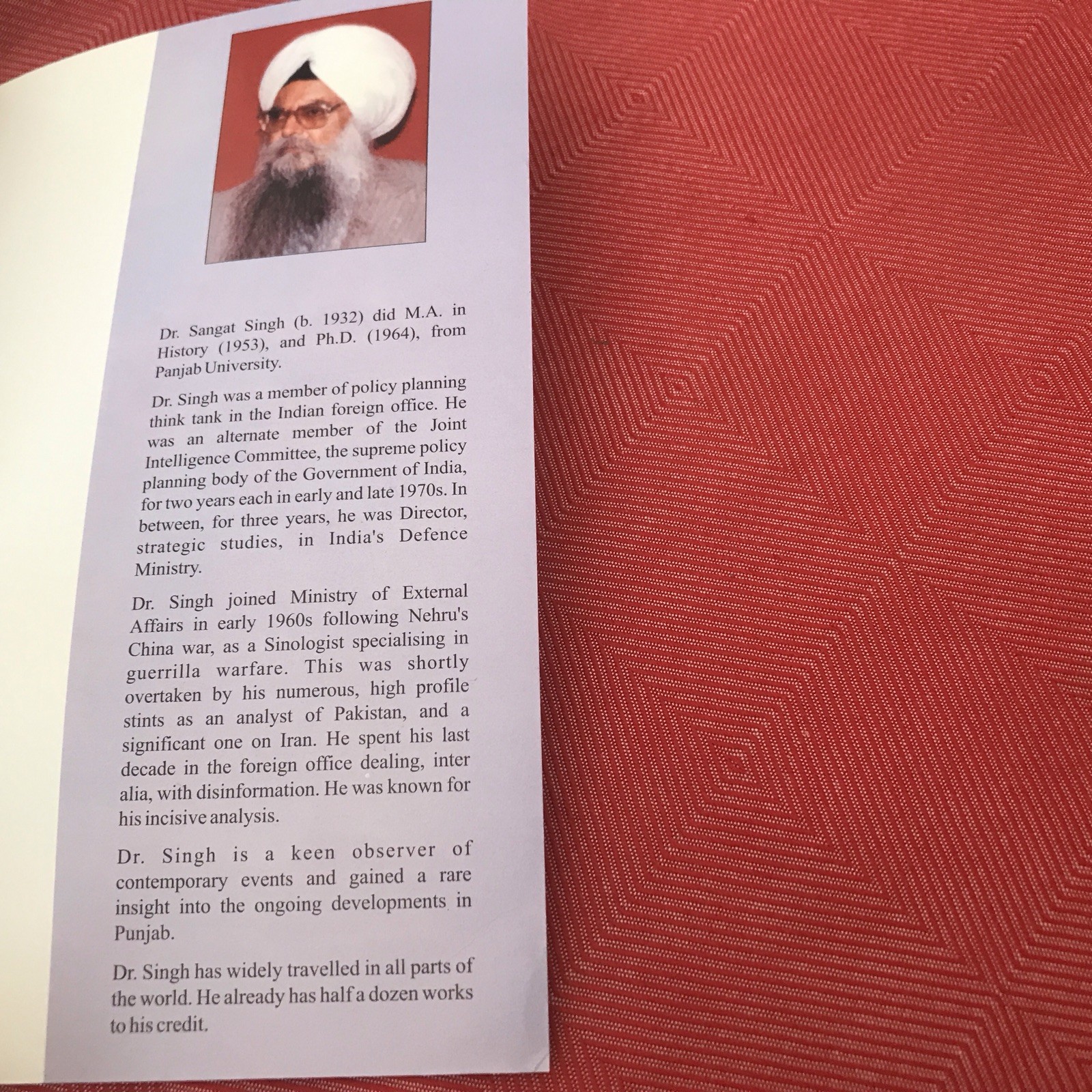 The Sikhs In History 7th Edition (2010) Sangat Singh Paperback