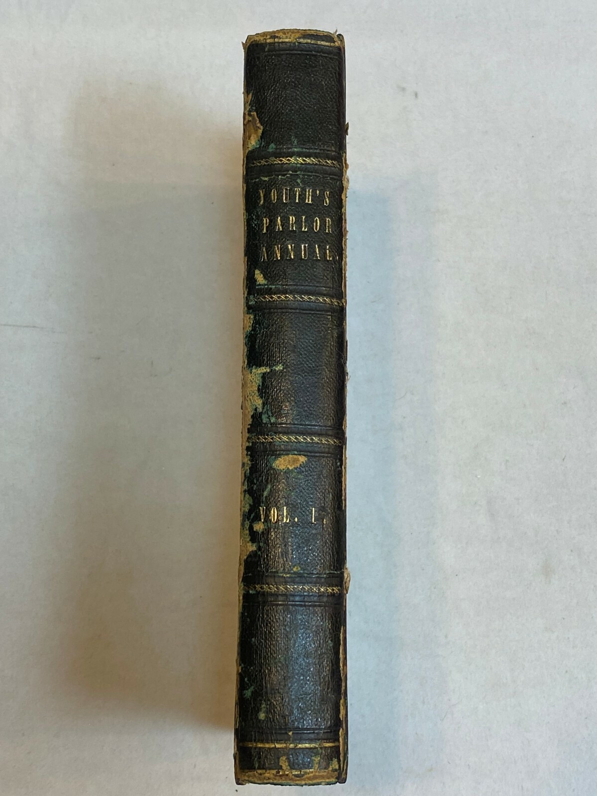 The Youth’s Parlor Annual 1844 Antique Book Christian Family Magazine Leather