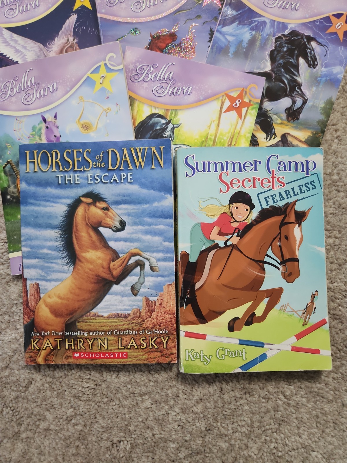 10 Horse Books Kids YA Bella Sara Series Kathryn Lasky Summer Camp Secrets