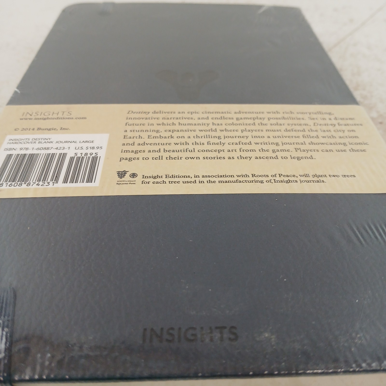 Destiny Blank Journal 192 Pages Archival Paper Notebook w/ Pocket – New Sealed