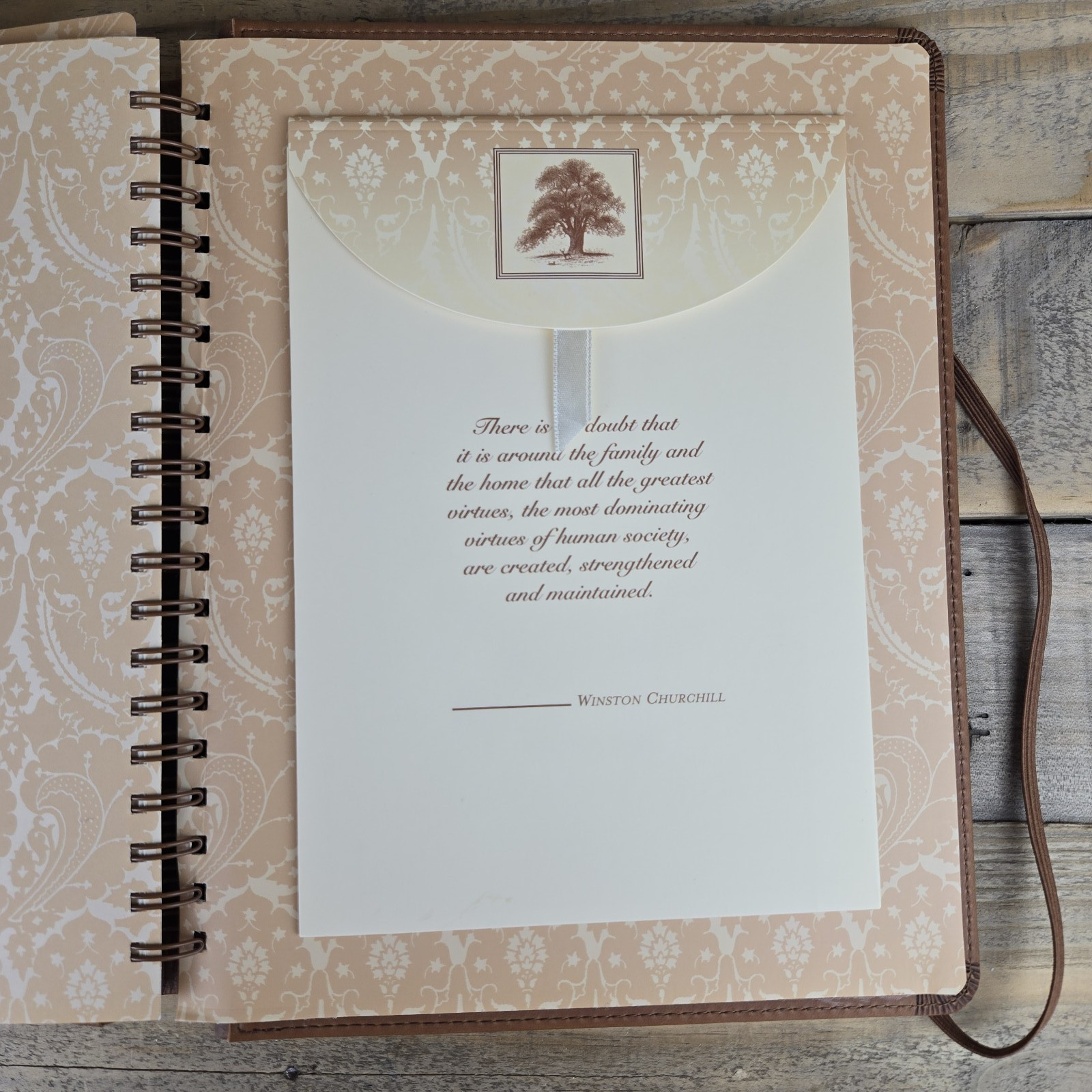 Our Family History A Keepsake Journal Faux Leather-Bound Family Tree Religious