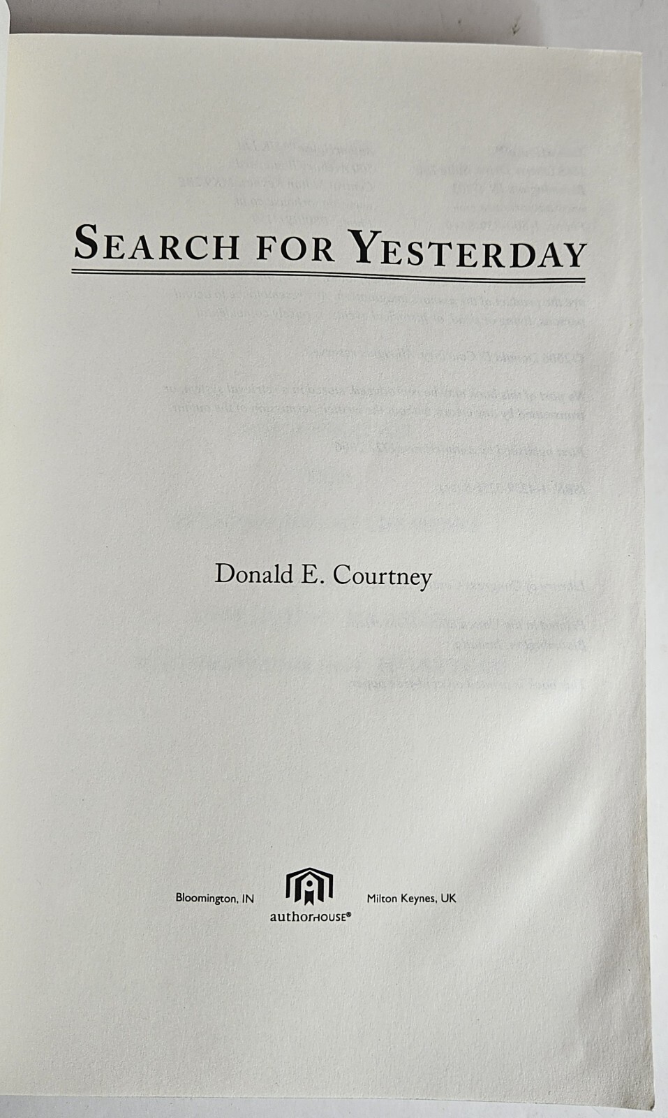 Donald E Courtney Book Lot of 5 Signed Books Fiction