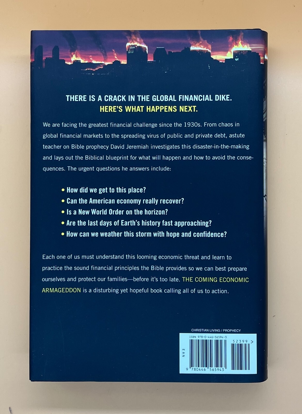 The Coming Economic Armageddon by Dr. David Jeremiah 2010 Hardcover Brand New