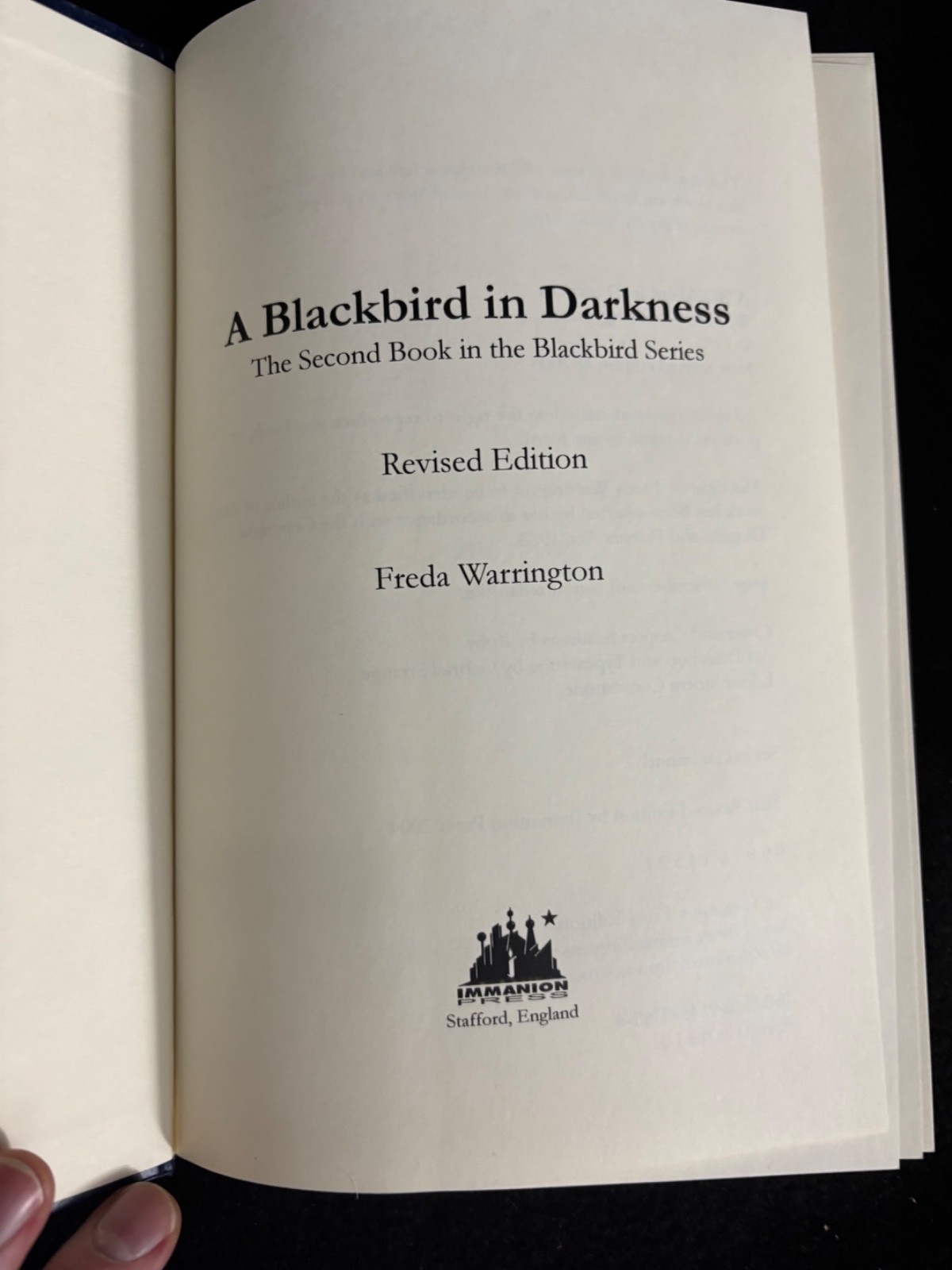 NEW RARE* Blackbird 1-4 HARDCOVER Fred Warrington Silver Darkness Amber Twilght