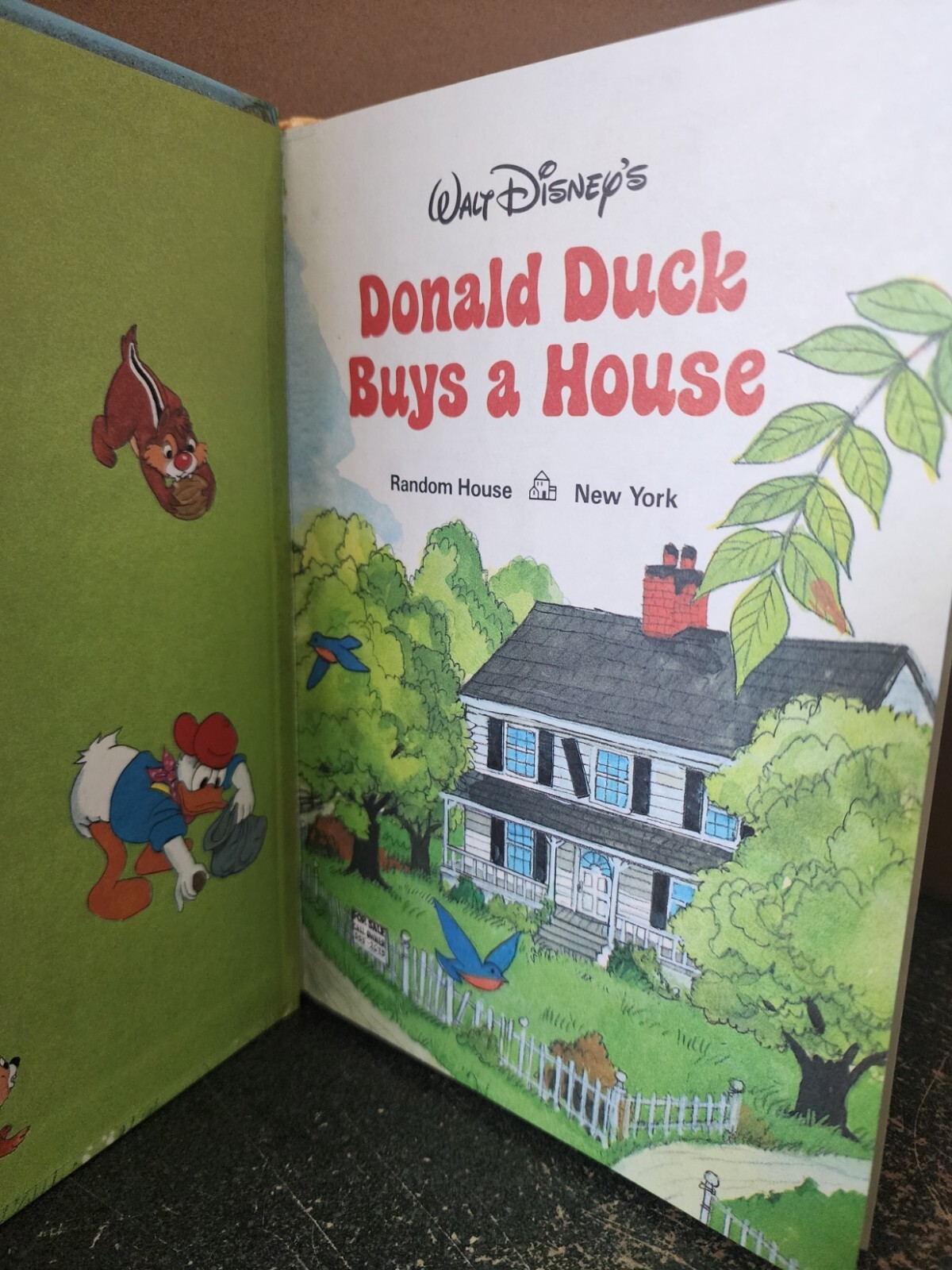 Donald Duck Buys a House Walt Disney Hardcover No Publication Page
