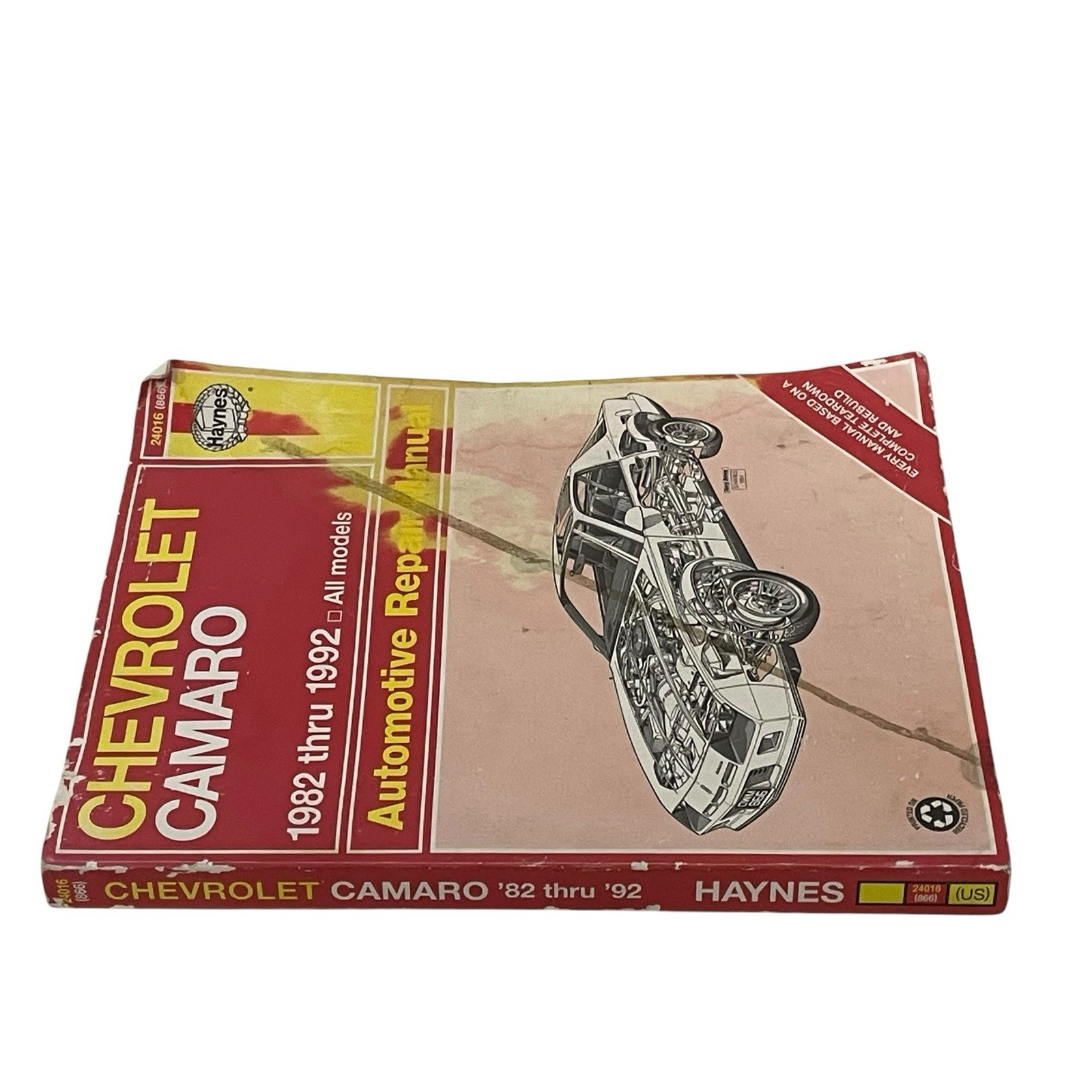 Chevrolet Camaro Haynes Repair Manual 1982 Thru 1992 All Models # 866 24016