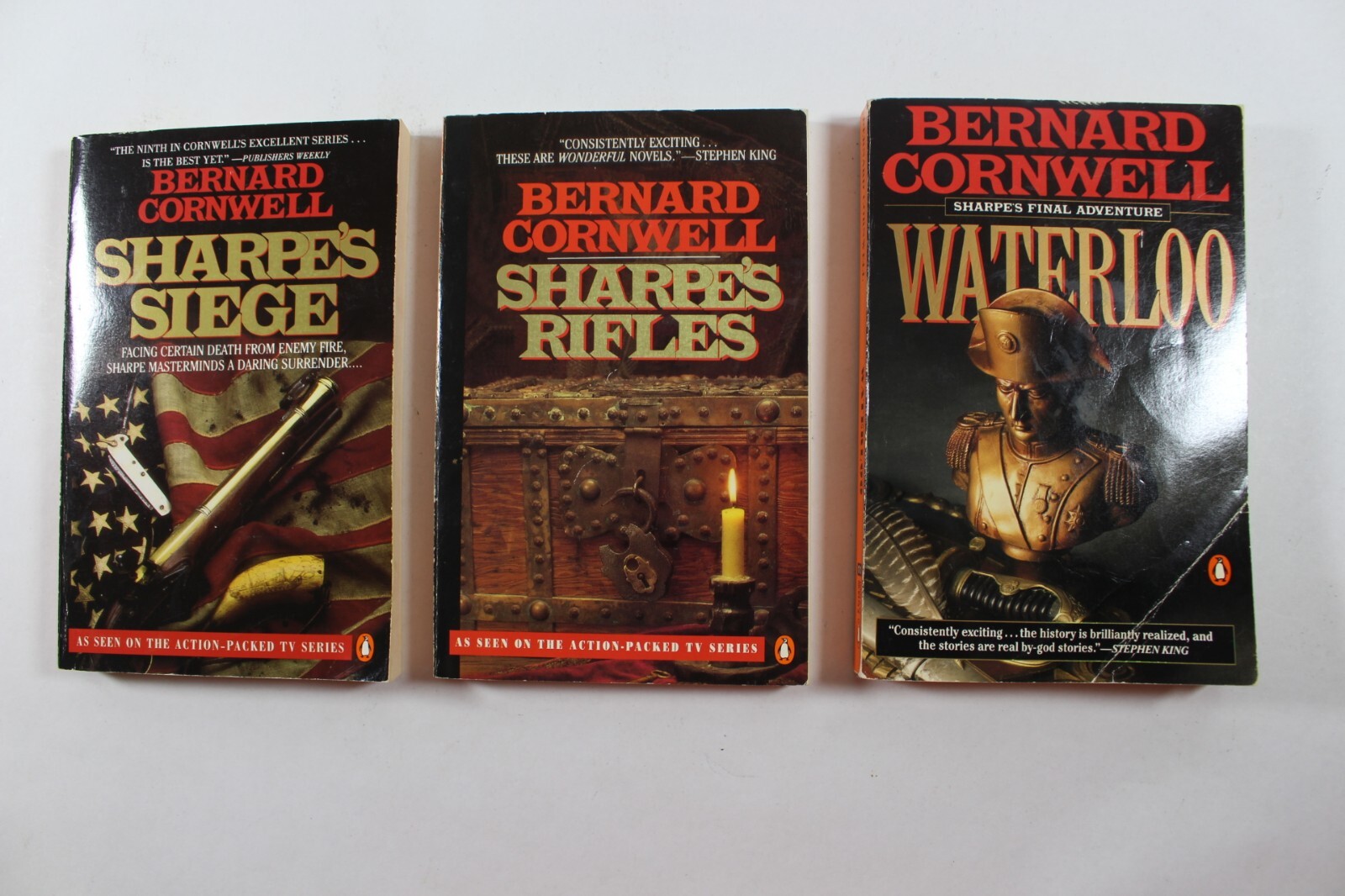 Bernard Cornwell Book Lot of 15 Paperbacks Nathaniel Starbuck, Sharpe Series