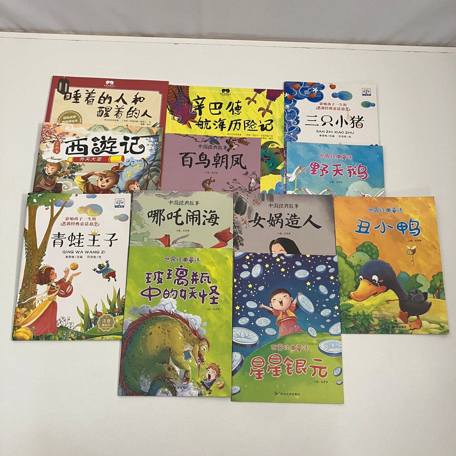 12 Chinese Language Children’s Picture Books Lot Fairytale Story Illustrated PB