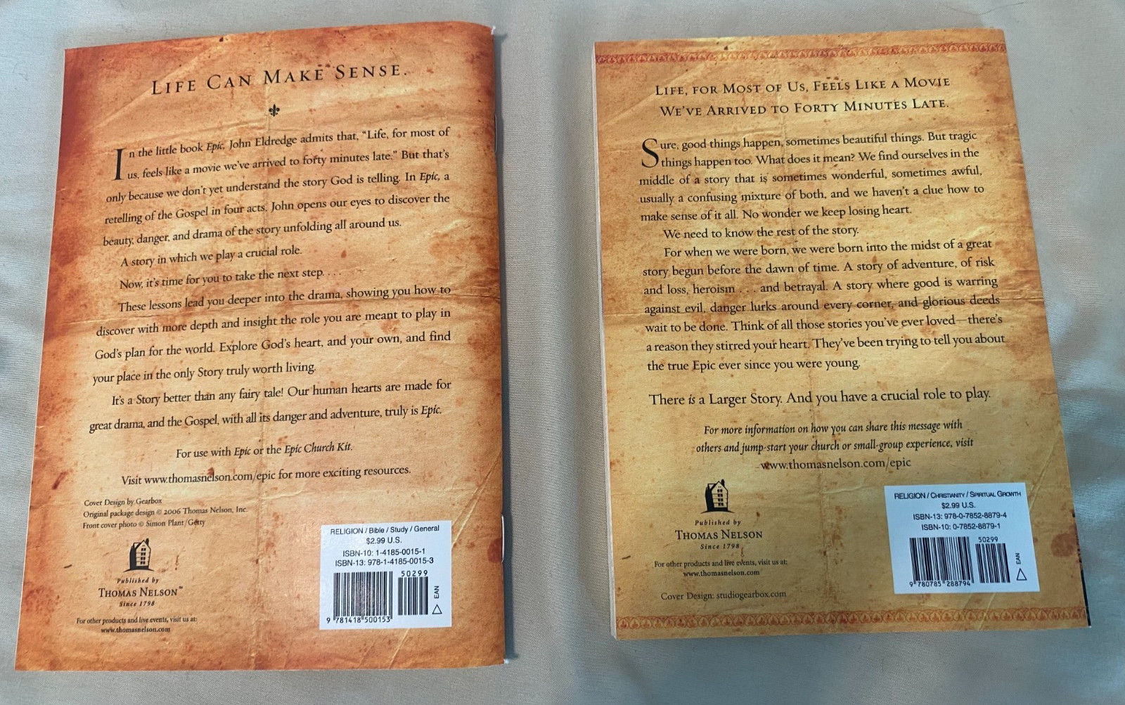 Epic Church Kit DVD and Paperback By Eldredge, John – unused