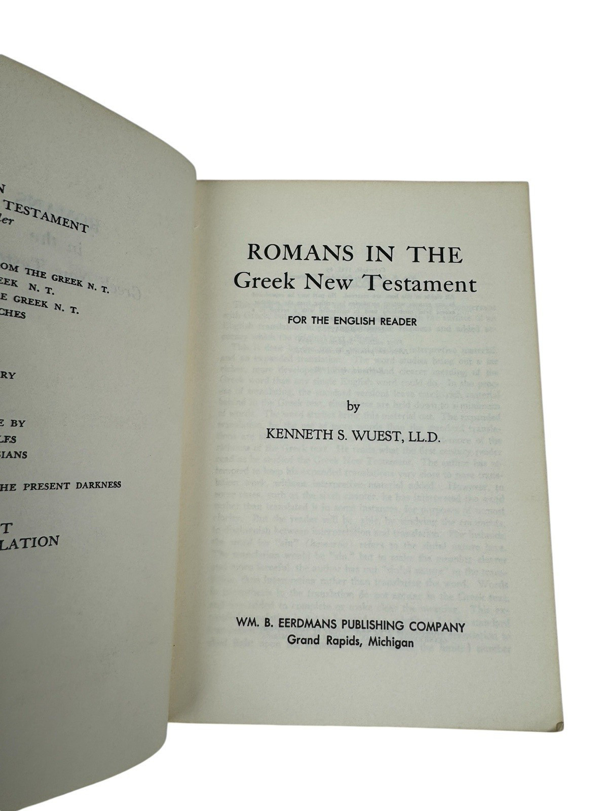 Wuest’s Word Studies Greek New Testament For English Readers Lot Of 7