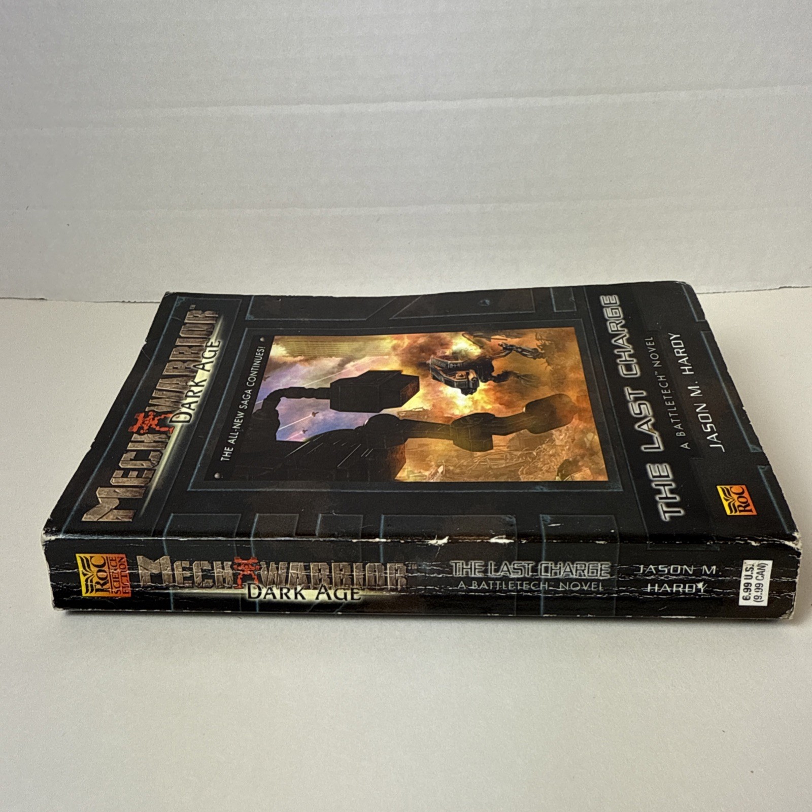 Mechwarrior Dark Age Novel Last Charge Jason Hardy Sci-fi Paperback Battletech