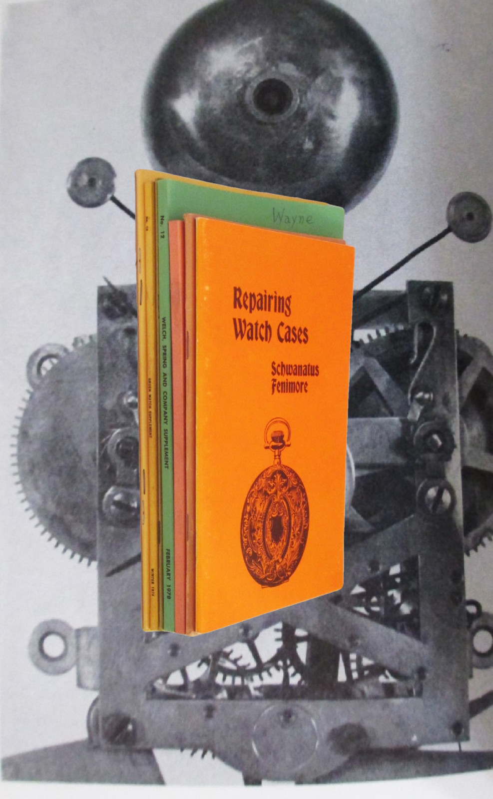 Lot of seven watch repair books
