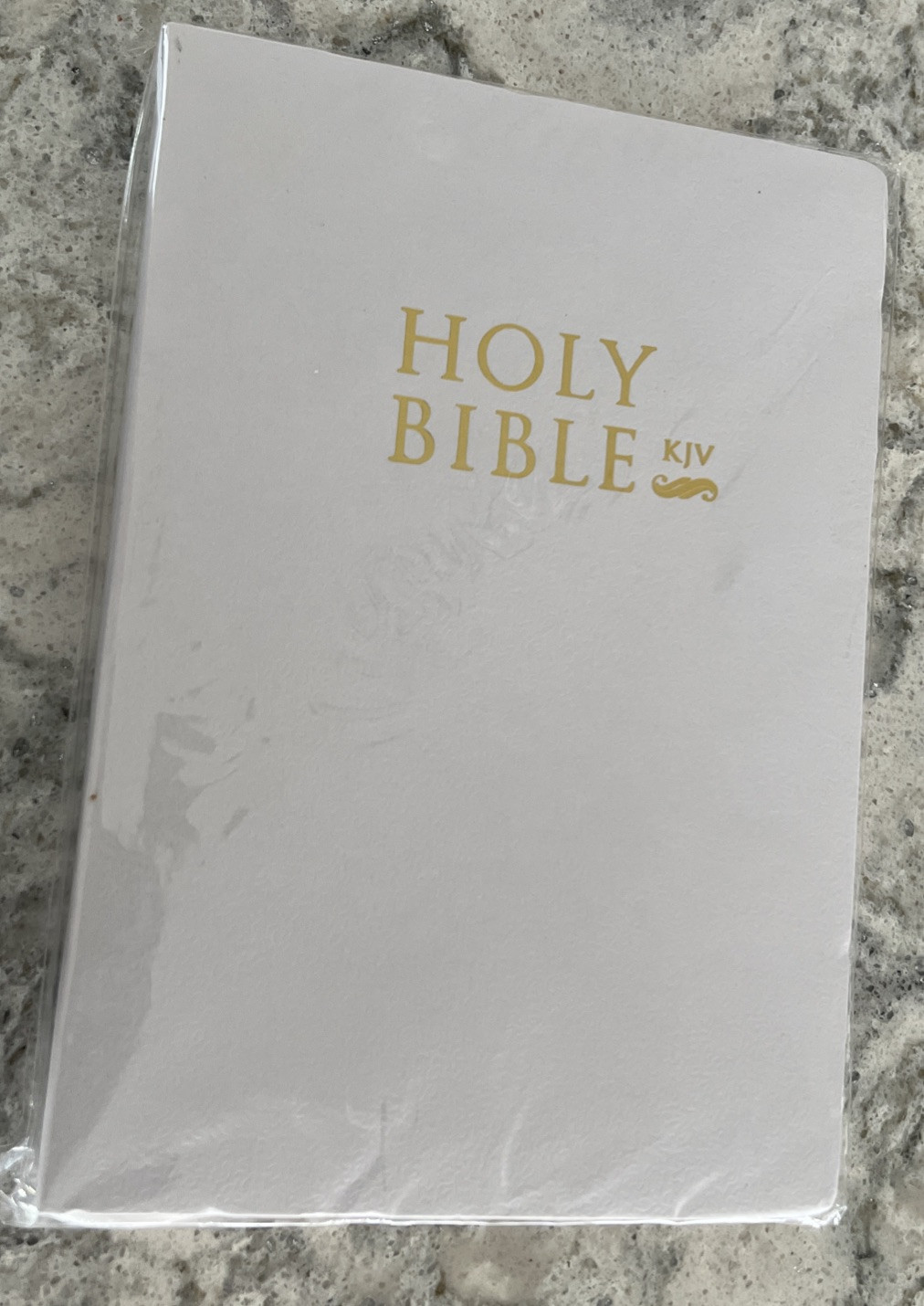 The Holy Bible King James Version Old New Testament White Cover KJV Sealed