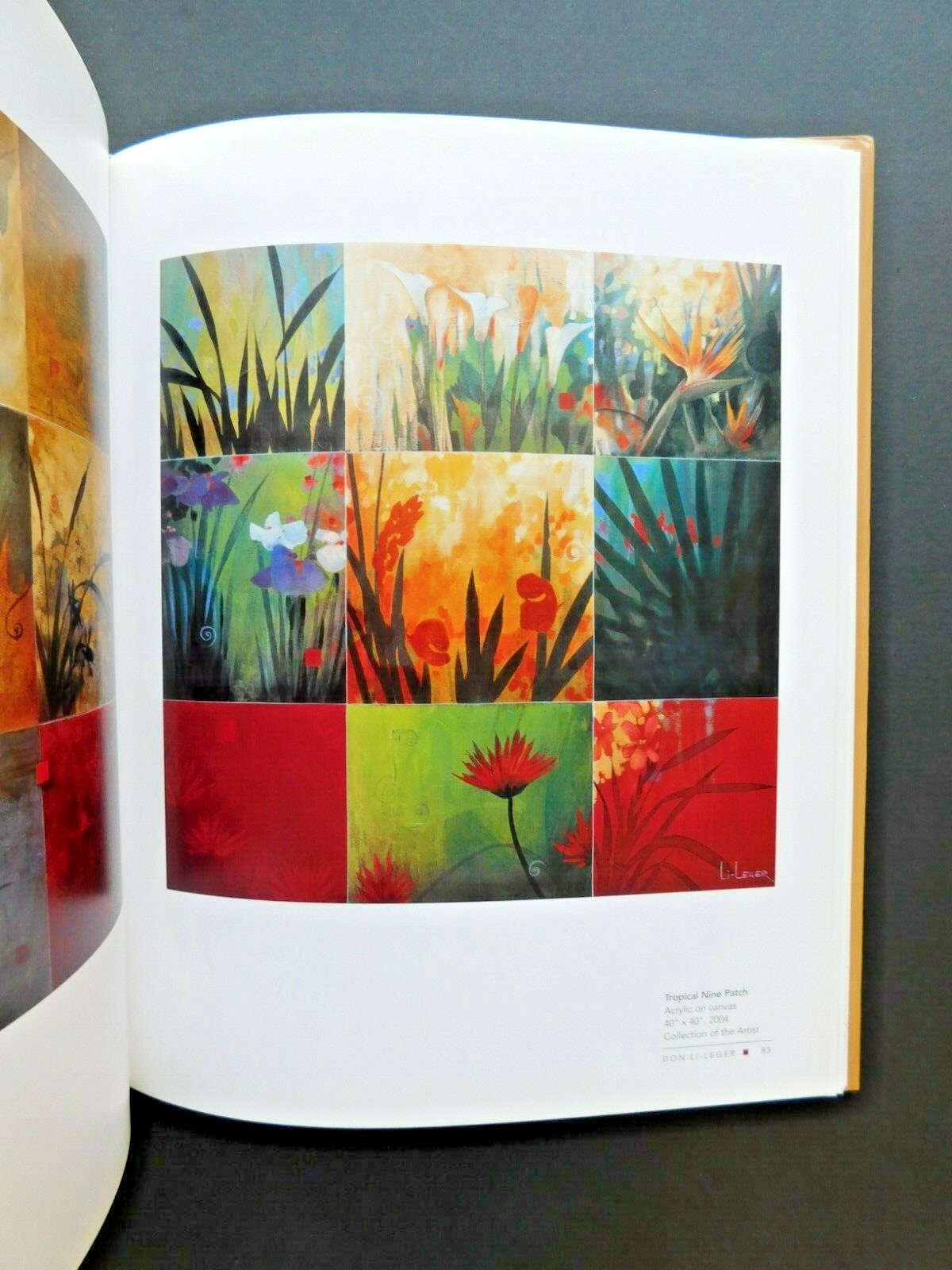 Collection of color paintings by artist DON LI-LEGER 2005 hardcover 124 pages DJ