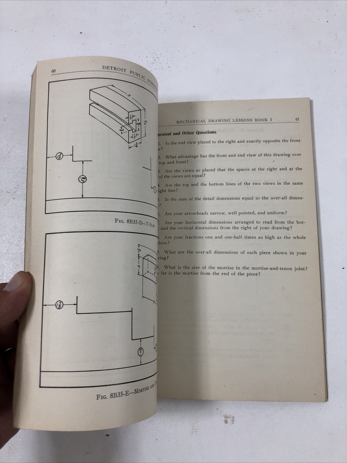 Mechanical Drawing Lessons: Intermediate, Bk 1 – Detroit Schools (PB, 1935)