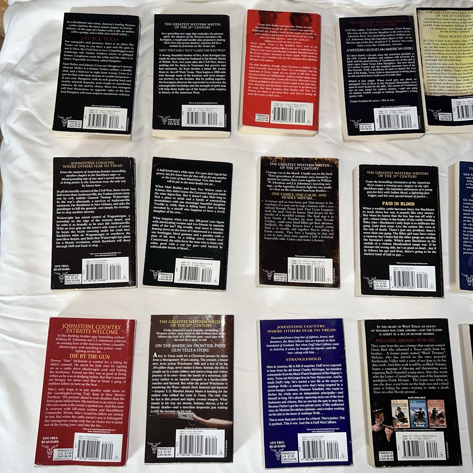 William W. Johnstone Western Paperback Books Multiple Titles Reading Lot Of 20