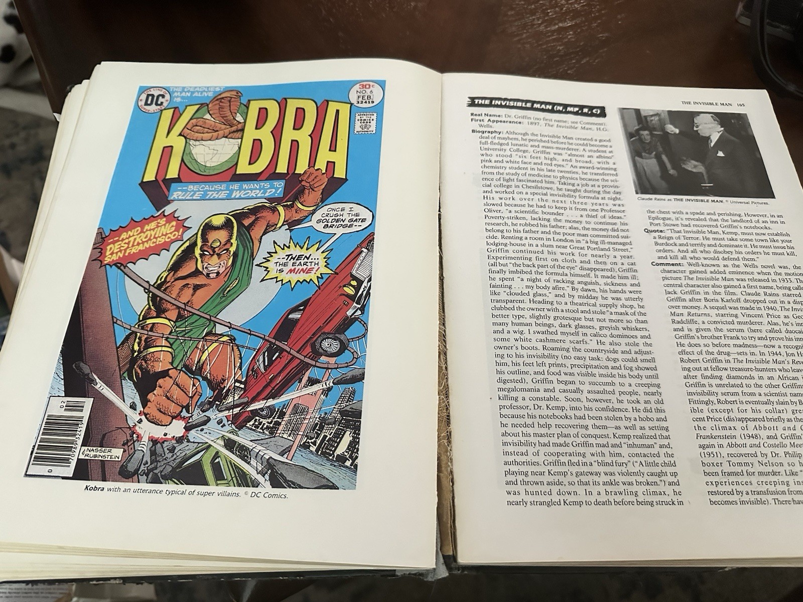 The Encyclopedia Of Super Villains 1987 HC First Ed. 1st Printing by Jeff Rovin