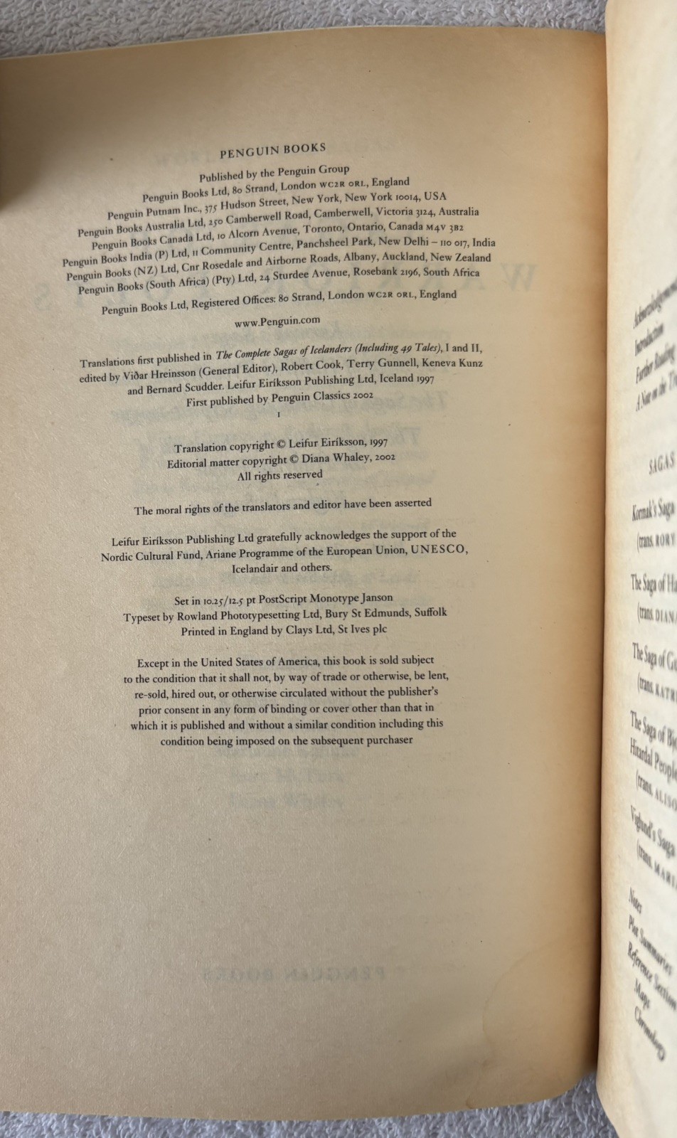 SAGAS OF WARRIOR-POETS by Leifur Eiricksson, 2002
