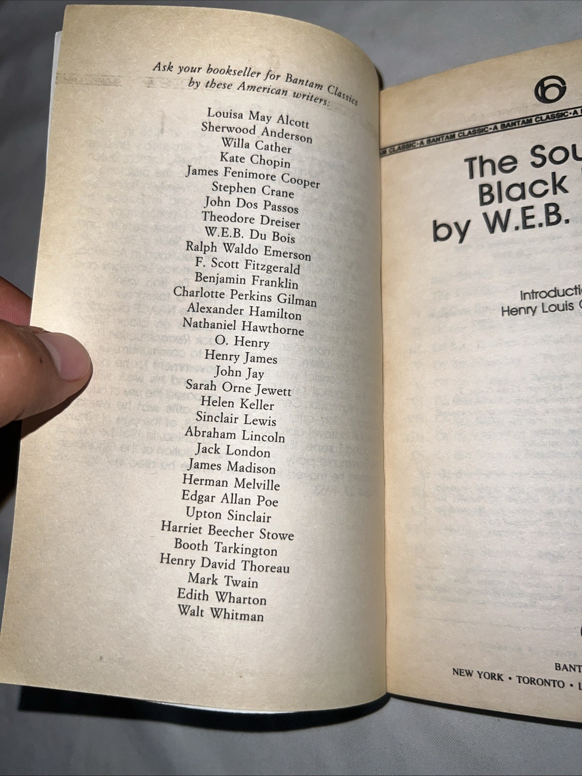 Vintage The Souls of Black Folk by W. E. B. Du Bois Trade Paperback VERY GOOD