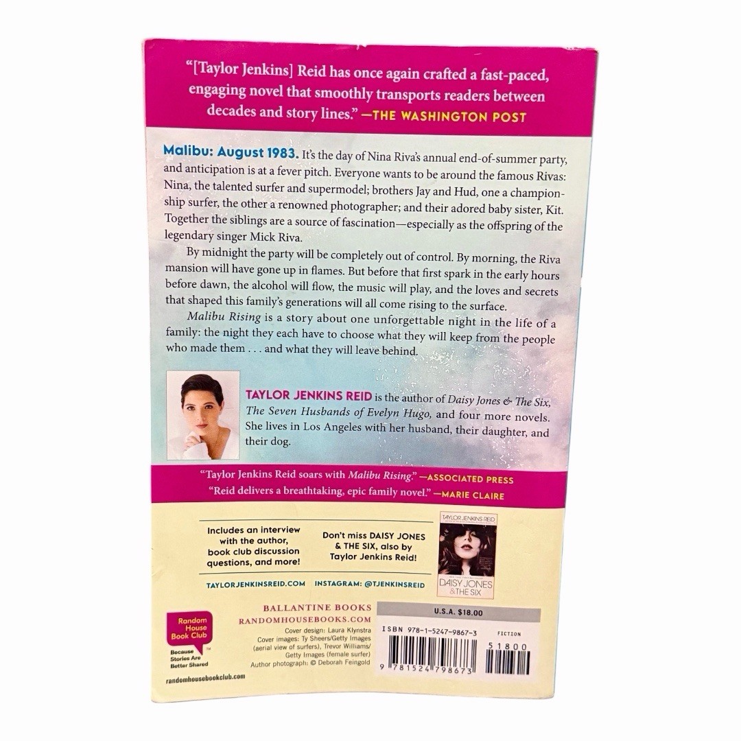 Malibu Rising: A Novel – Paperback By Jenkins Reid, Taylor