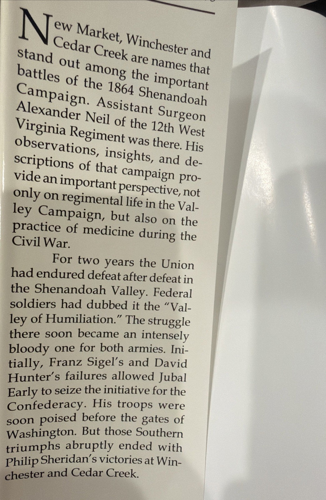 Alexander Neil and the Last Shenandoah Valley Campaign HCDJ 1st Edition