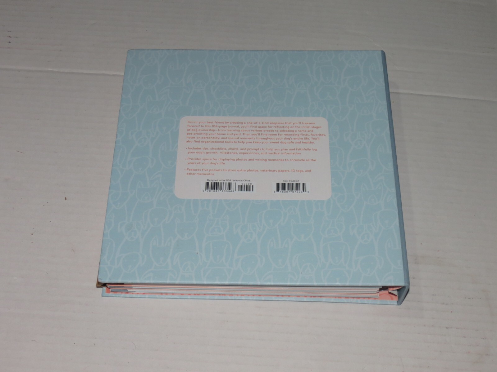 t4 Studio Oh! It’s a Dog! A Keepsake Journal, 104 Pages, Hardcover Pet Journal