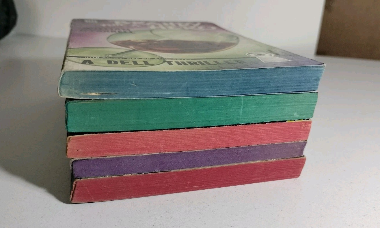 Vintage 1950s Mystery Paperback Lot Dell Lion Pocket Crime Noir 5 Books Pulp