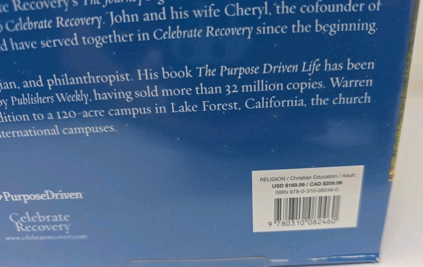 Celebrate Recovery John Baker Rick Warren Zondervan Yellow Box Set Christian