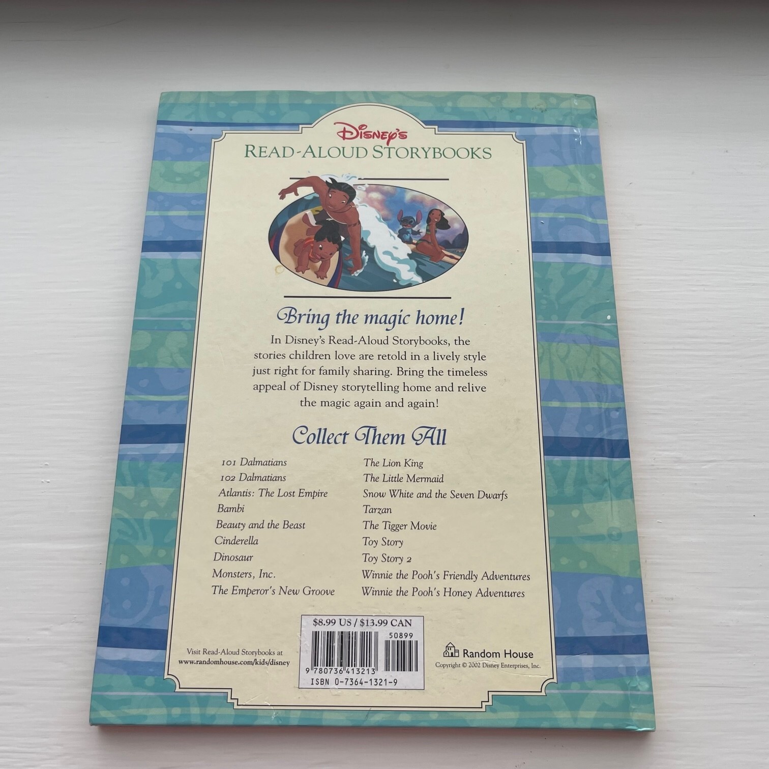Disney Lilo and Stitch Hardcover Book A Read Aloud Storybook