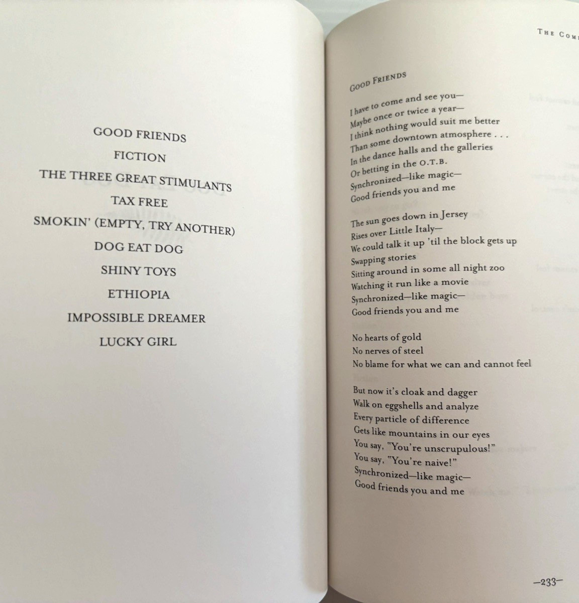 Joni Mitchell: The Complete Poems and Lyrics Softcover VG+++