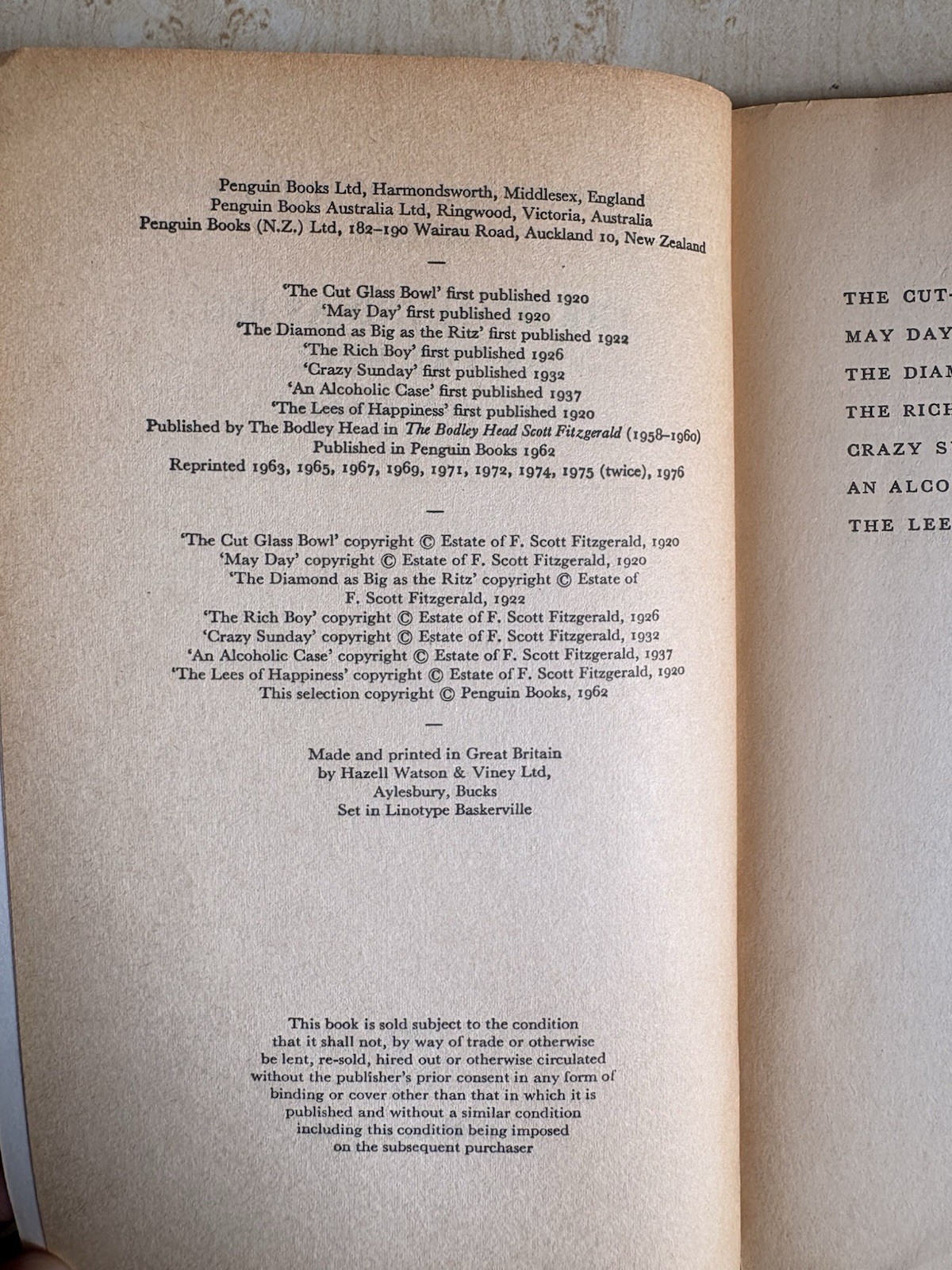 F. Scott Fitzgerald Diamond as Big as the Ritz & Other Stories