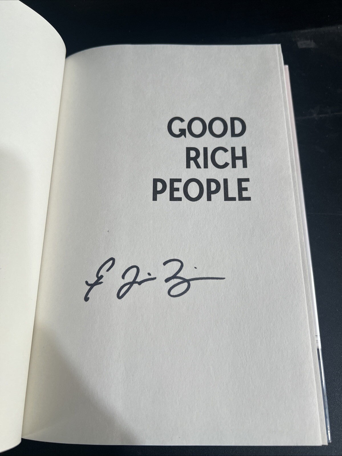 SIGNED 1st/1st Good Rich People A Novel By Eliza Jane Brazier HC Mylar DJ 2022