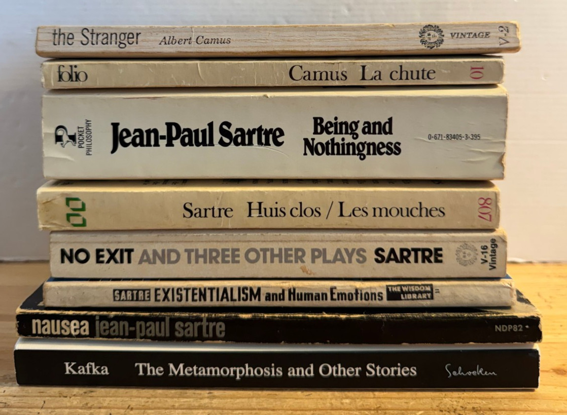Existentialism Lot 8 Books Albert Camus Jean-Paul Sartre Franz Kafka Stranger