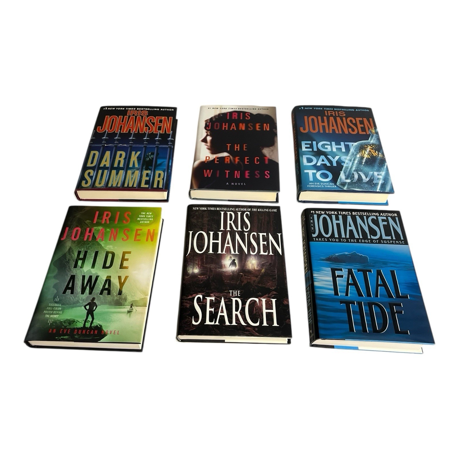 Iris Johansen Thriller Mystery Suspense Novel Book Set 6 Books Bundle Hardcover