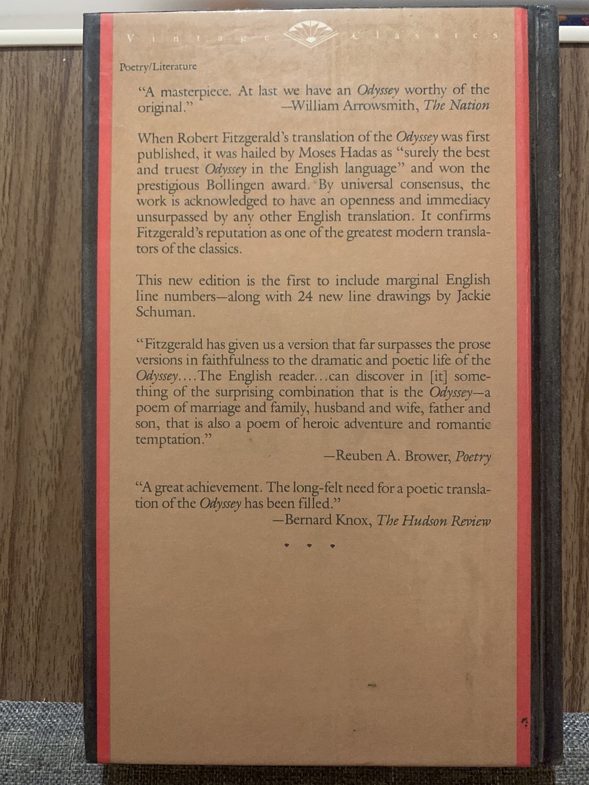 The Odyssey by Homer – Hardcover 1990