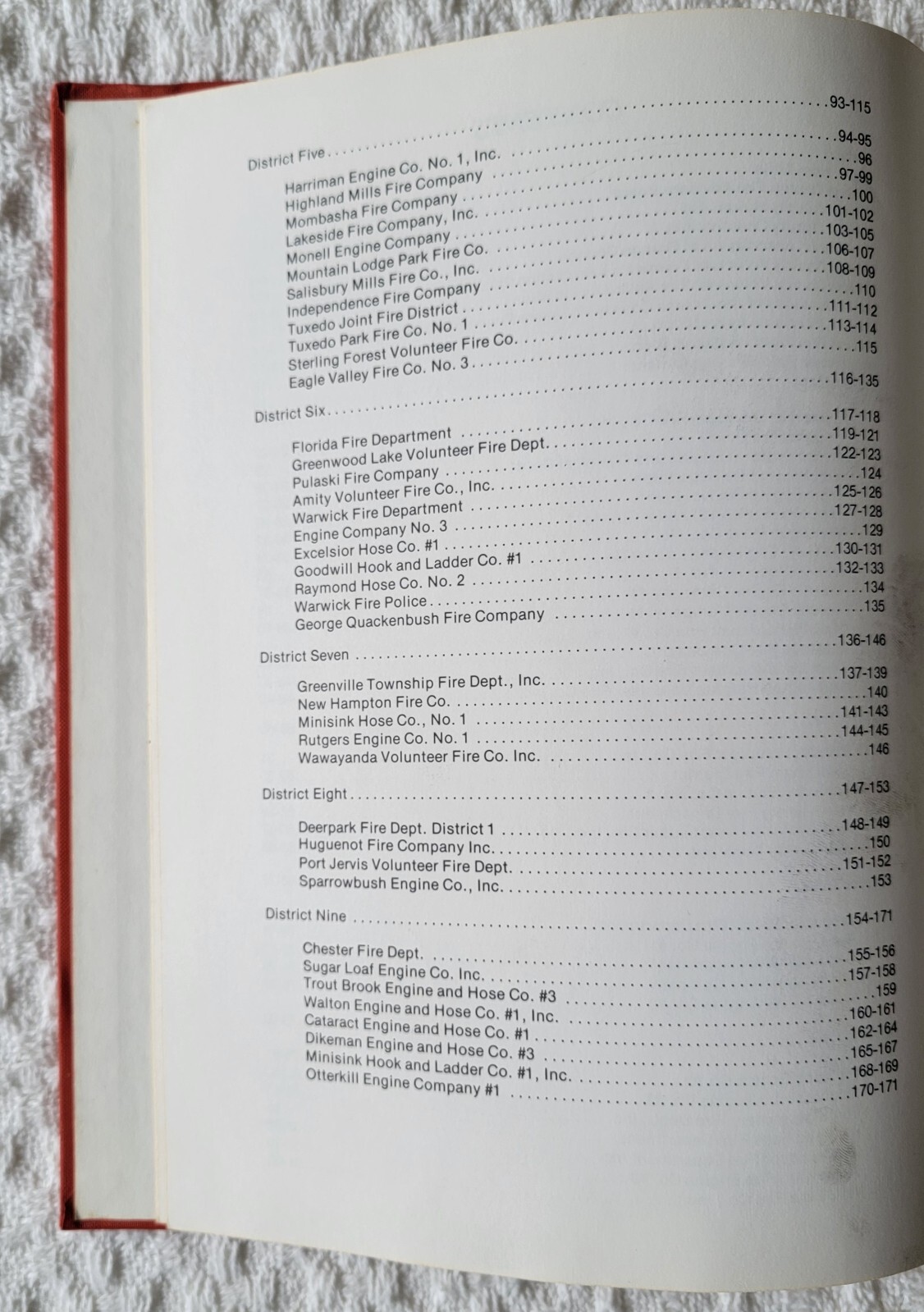 Orange County (New York) Firemen In-Service – HC – 172 Pages – June 1976 – Nice