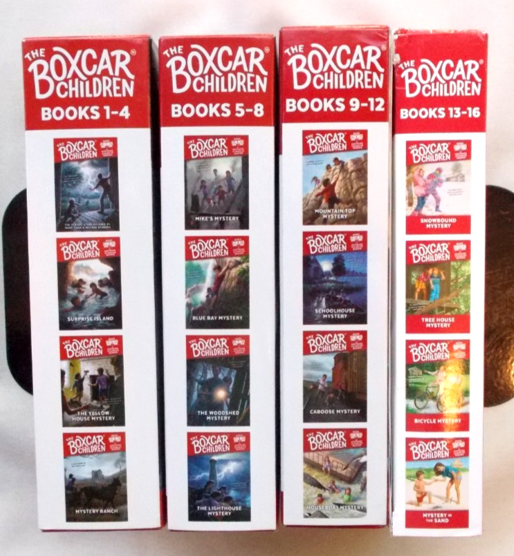 Gertrude Chandler Warner, Boxcar Children 1-16 in 4 Box Sets TPB/GC
