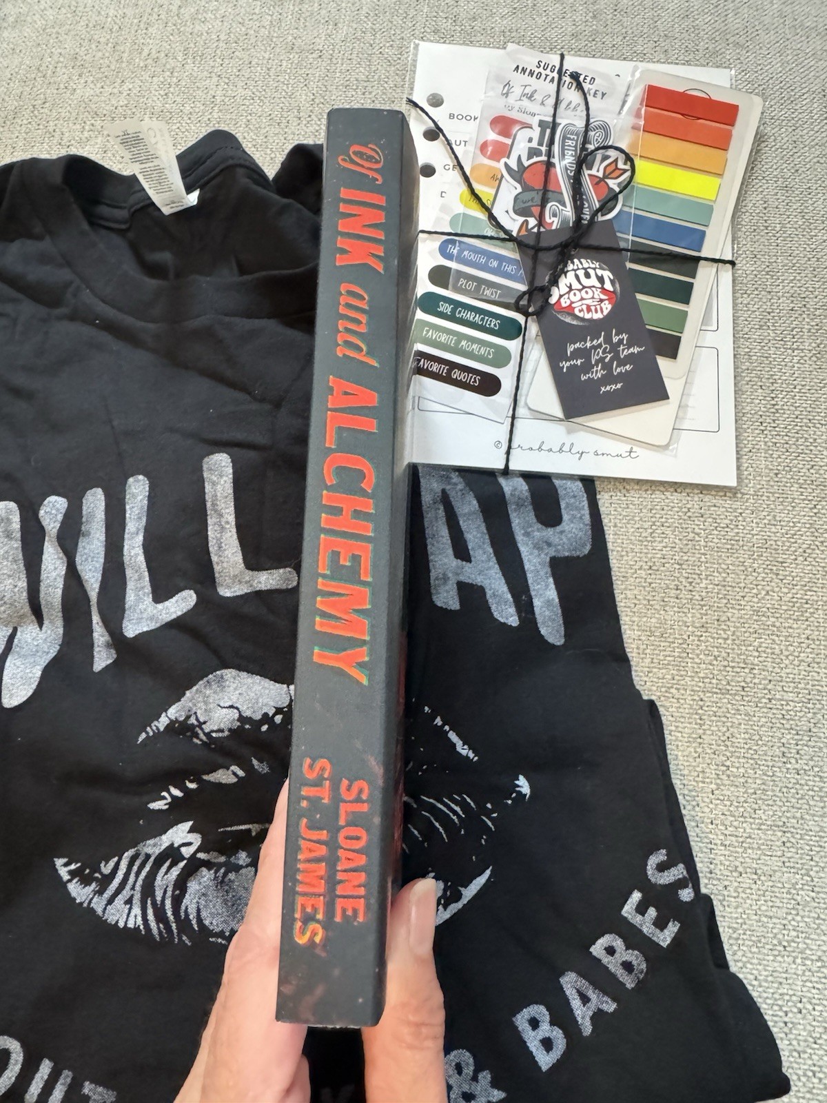 Of Ink And Alchemy By Sloane St James Probably Smut Special Edition + XL T-shirt