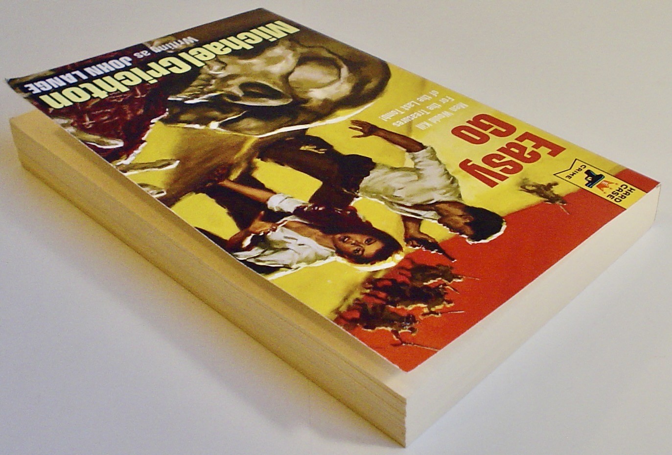 Easy Go~Michael Crichton writing as John Lange~Hard Case Crime~Trade Paper, VG+