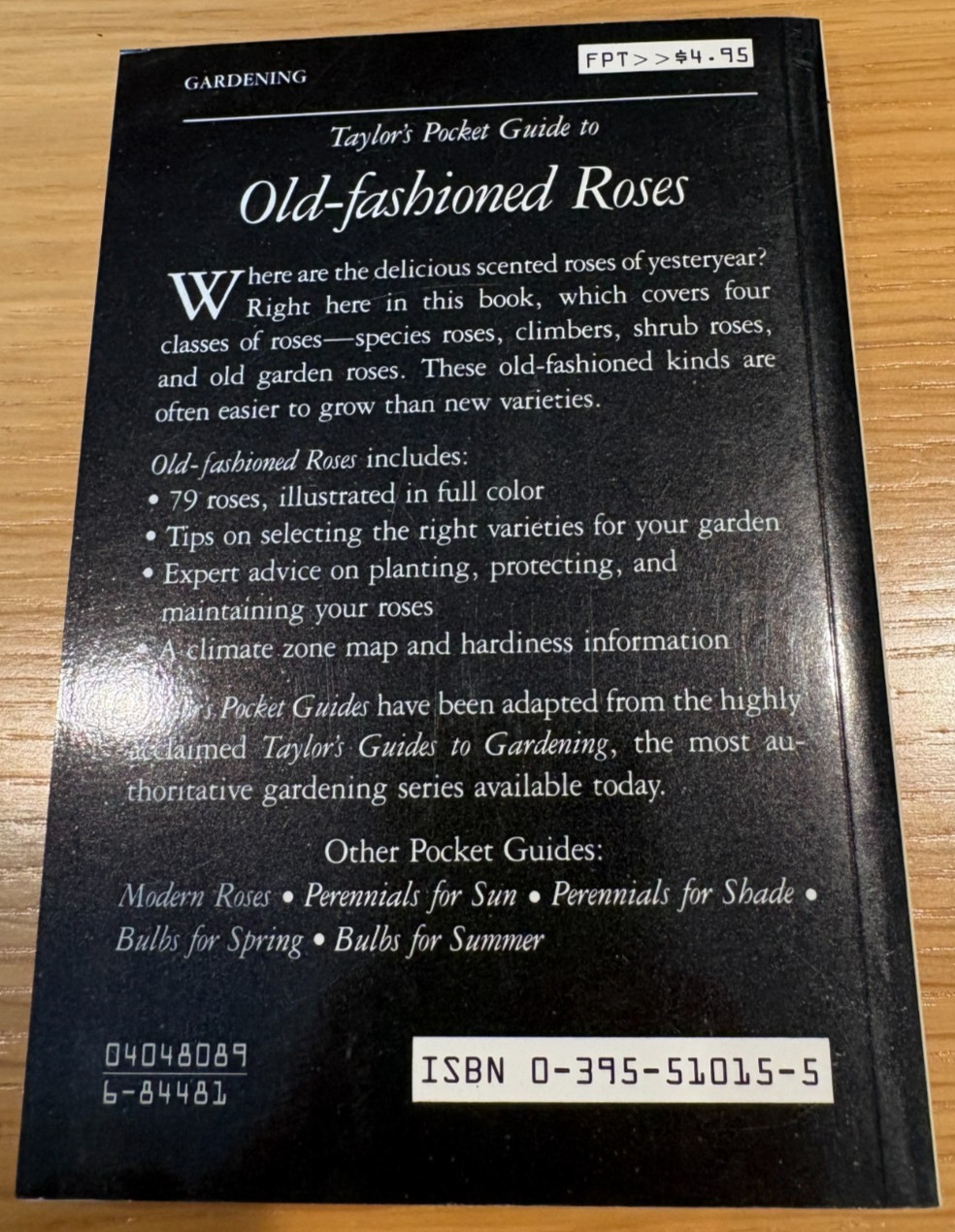 Set of 5 Taylor’s Pocket Guides: Perennials Bulbs Spr/Sum Modern Roses Old Roses