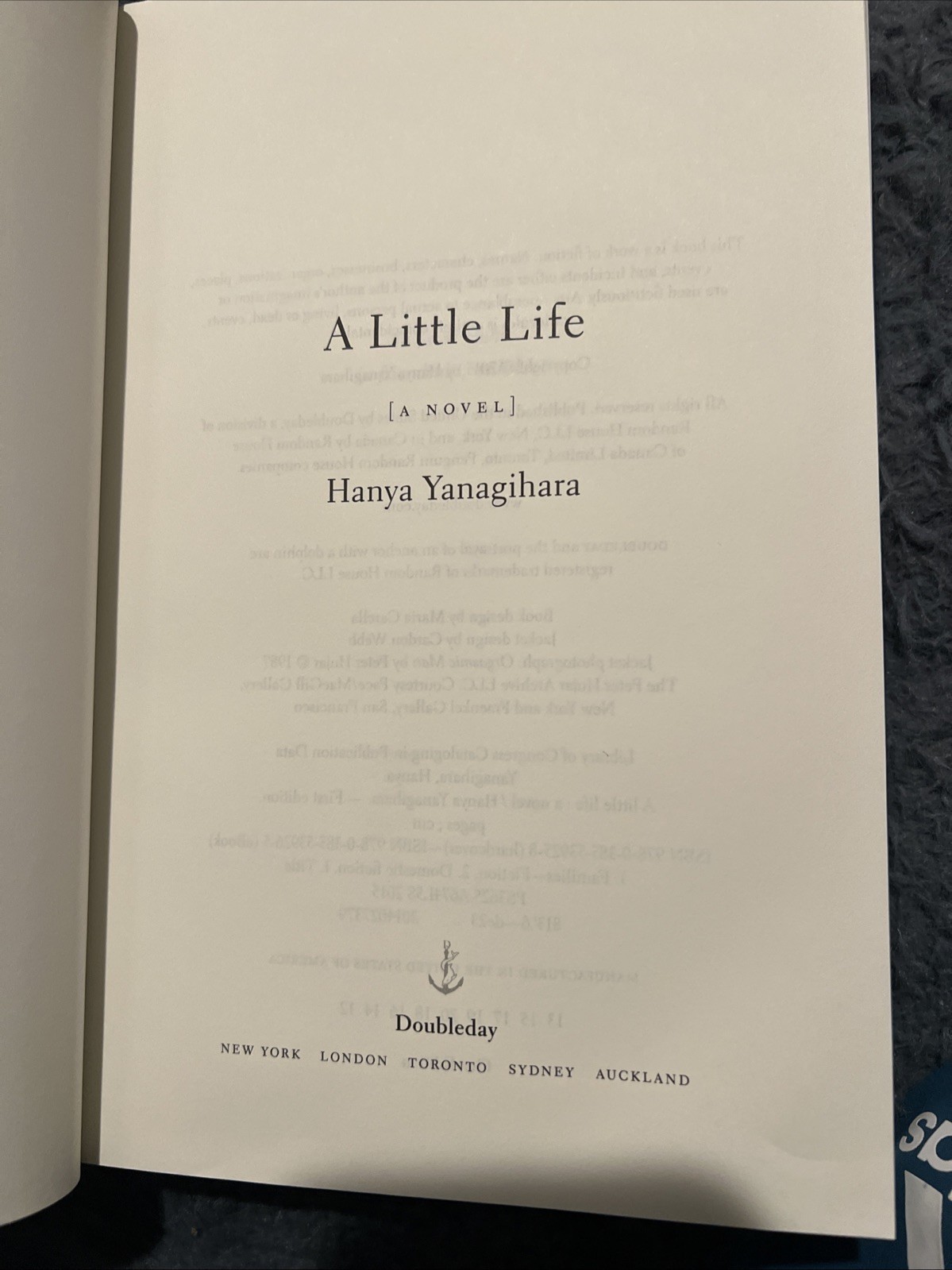 A Little Life by Hanya Yanagihara (Hardcover) First Edition – B-563